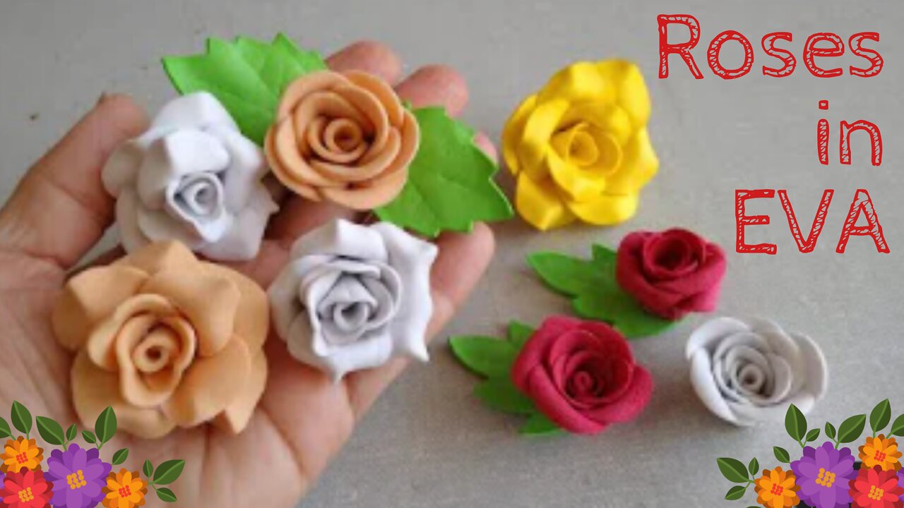 Creative Crafts (Handmade Roses In EVA Diy)