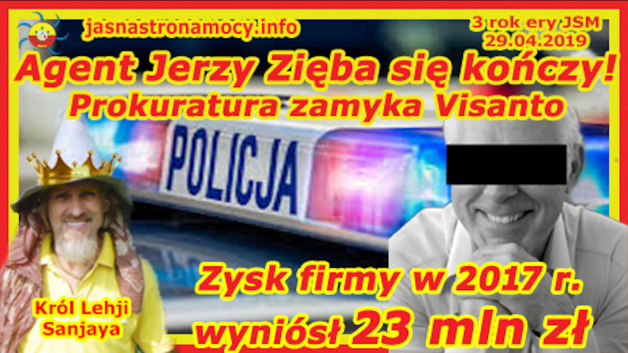 Agent Jerzy Zięba się kończy‼ Prokuratura zamyka Visanto‼ Zysk firmy w 2017 r. wyniósł 23 mln zł ‼