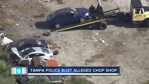 Chop shop in Tampa shut down after 85 vehicles were found on property