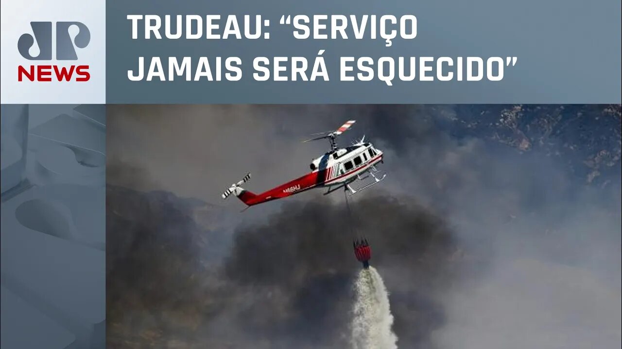 Piloto de helicóptero morre durante combate a incêndios no Canadá