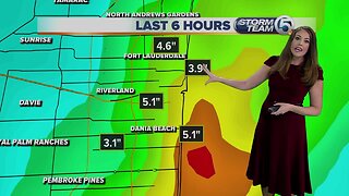 4-6 inches of rain falls around Fort Lauderdale Airport overnight