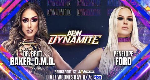 Dr. Britt Baker D.M.D. Defeats Penelope Ford - Quick Match! #shorts