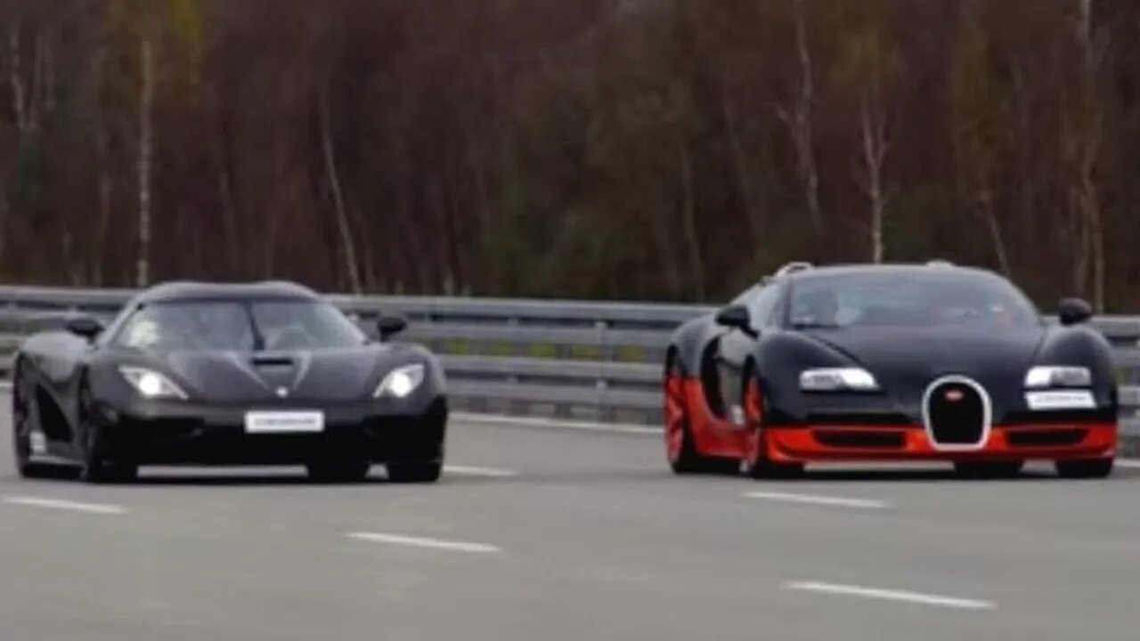 😱Brutal Koenigsegg Agera R vs Bugatti Veyron Vitesse W16 extremely brutal streetrace🫶