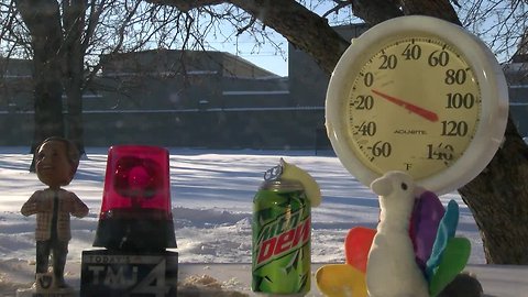 Watch the moment a can of Mountain Dew exploded in the bitter cold outside our newsroom