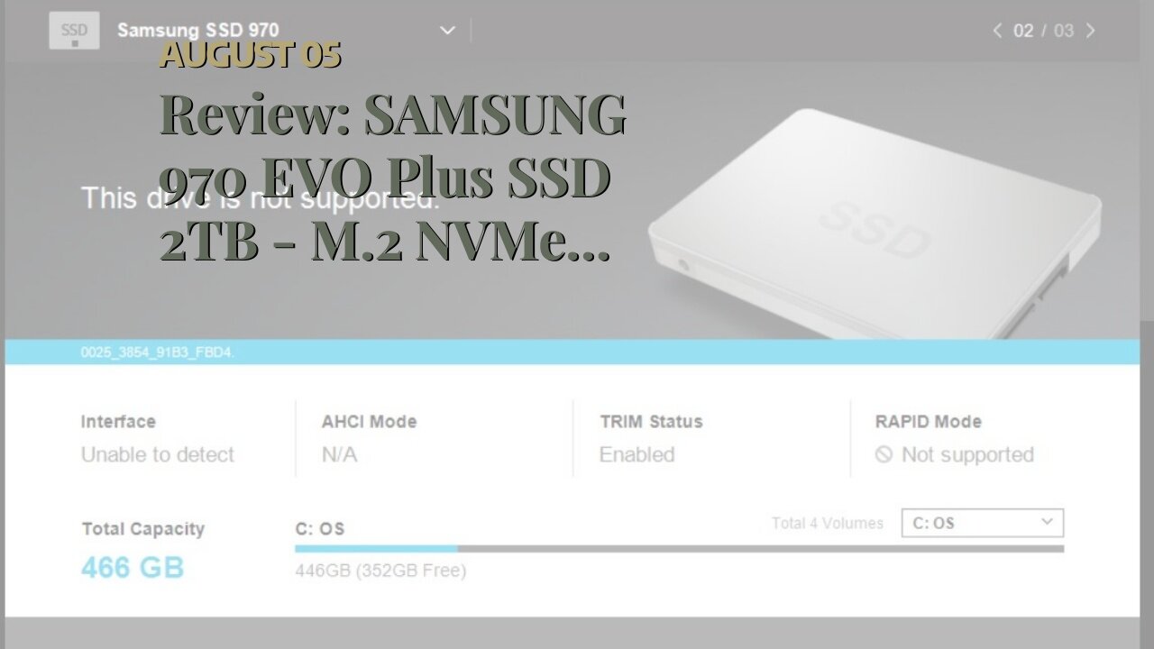 Review: SAMSUNG 970 EVO Plus SSD 2TB - M.2 NVMe Interface Internal Solid State Drive with V-NAN...