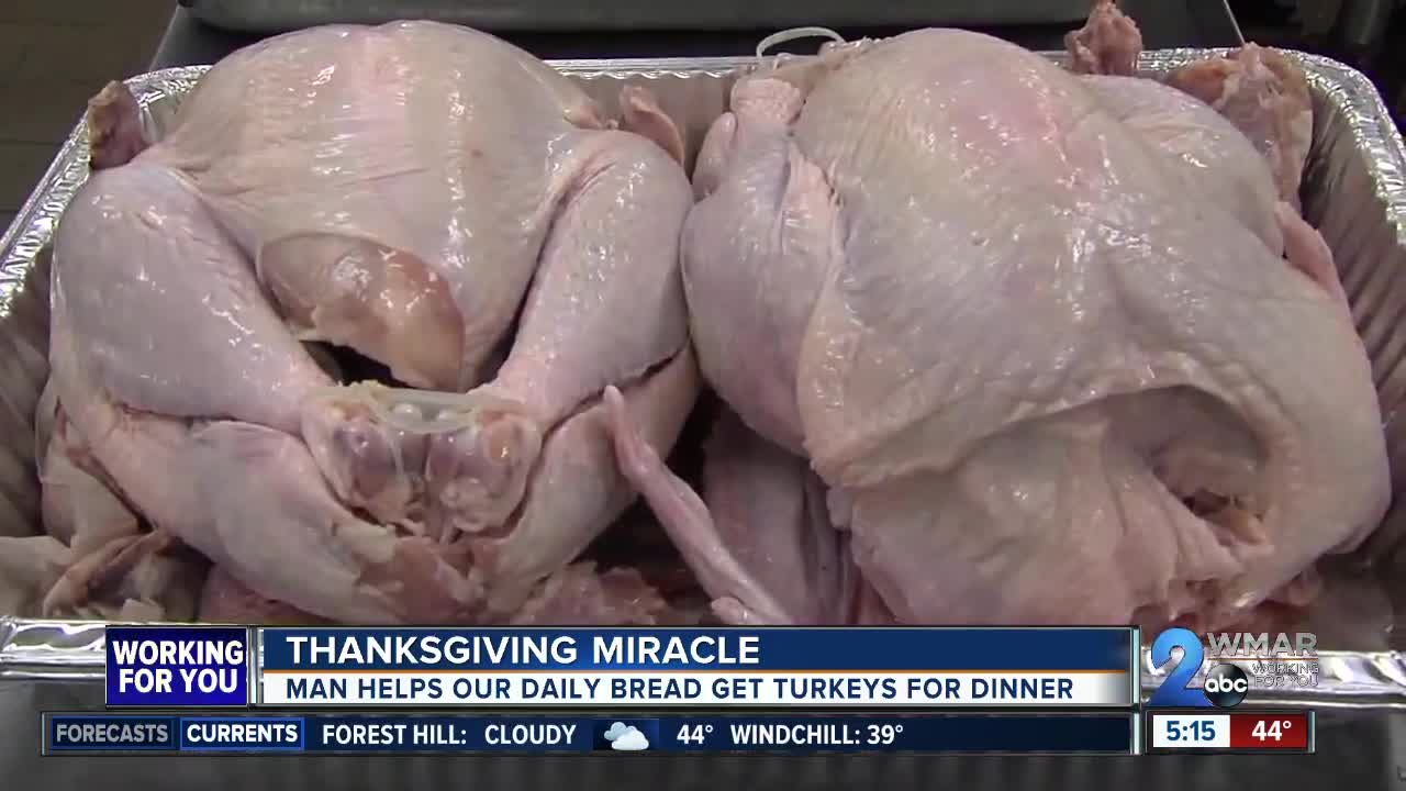 Ministry able to serve turkeys on Thanksgiving thanks to local man