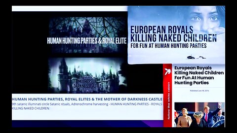 Scotland Yard Turns Blind Eye To Royal House Satanic Ritual Abuse Child Murder Human Hunting Parties
