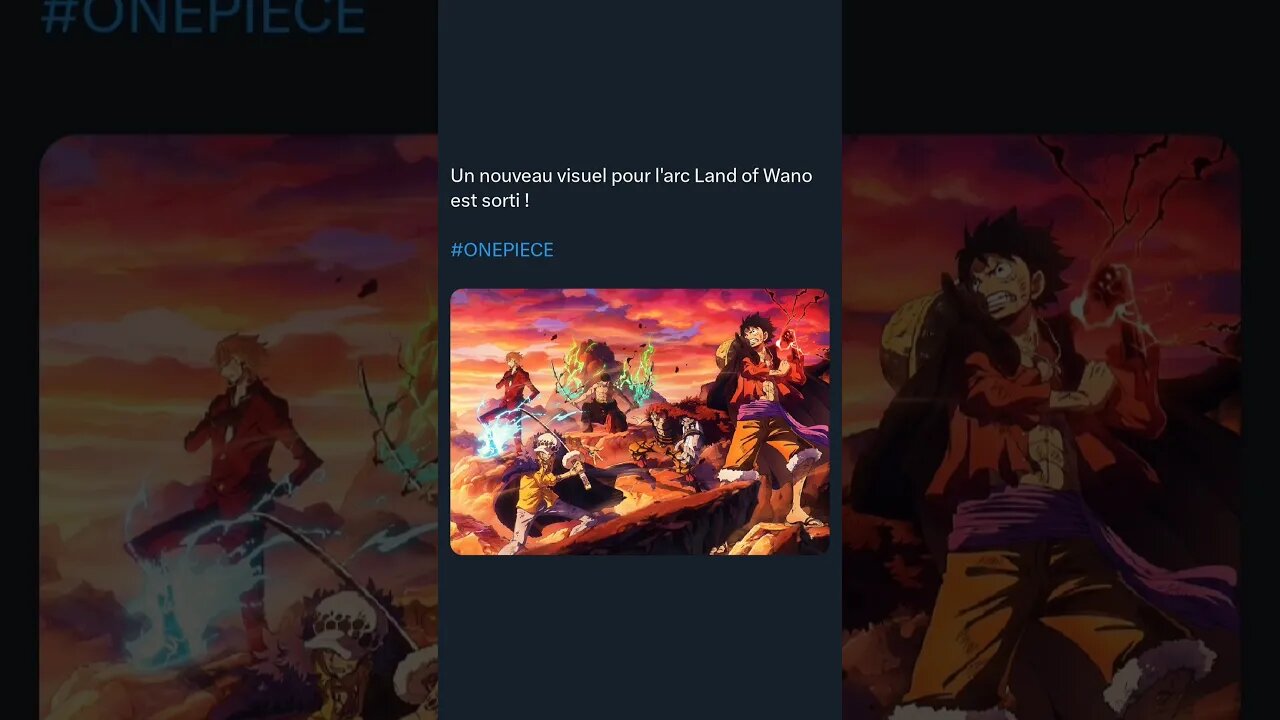 Un nouveau visuel pour l'arc Land of Wano a été publié !