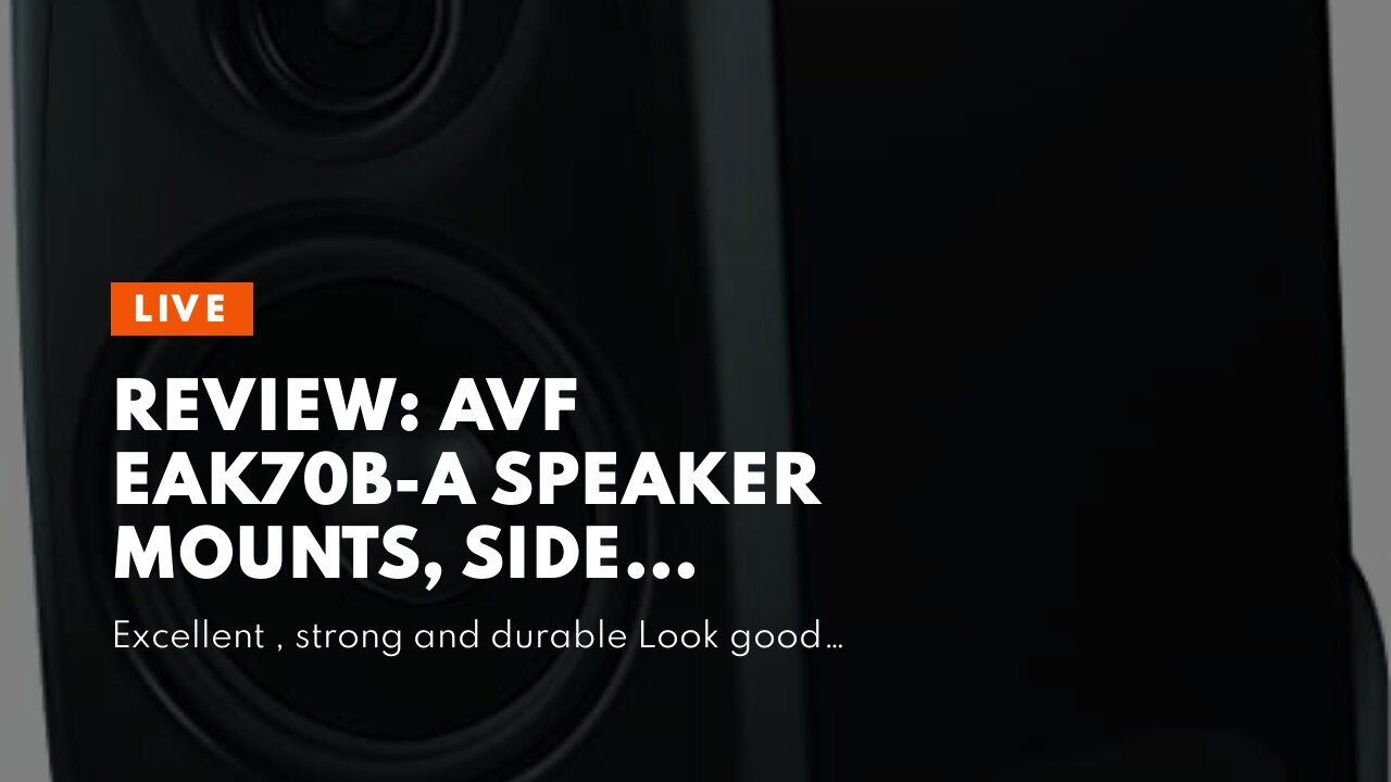 Review: AVF EAK70B-A Speaker Mounts, Side Clamping (Set of 2), Black