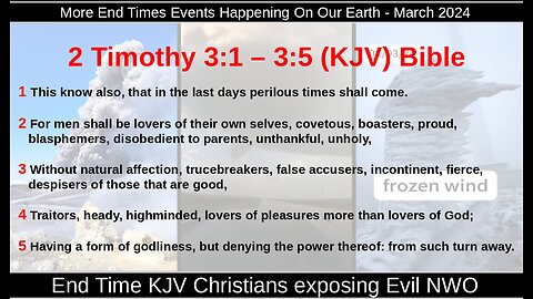 More End Times Events Happening On Our Earth - March 2024