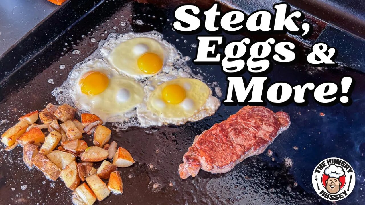 Breakfast Steak and Eggs on the Blackstone Griddle