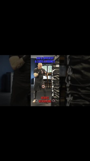Heroes Training Center | Kickboxing & MMA "How To Double Up" Jab & Uppercut & Cross & Round 2#Shorts