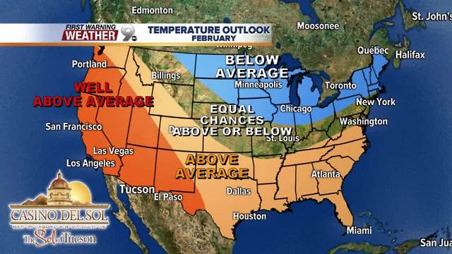 Chief Meteorologist Erin Christiansen's KGUN 9 Forecast Thursday, February 1, 2018