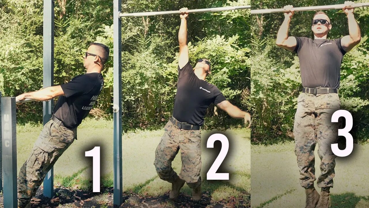 US Marine 8 Steps to a Pull Up | Get your first rep!