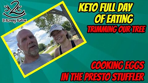 Keto full day of eating | Eggs in a Presto Stuffer | Trimming our tree | Keto Chicken Tenders