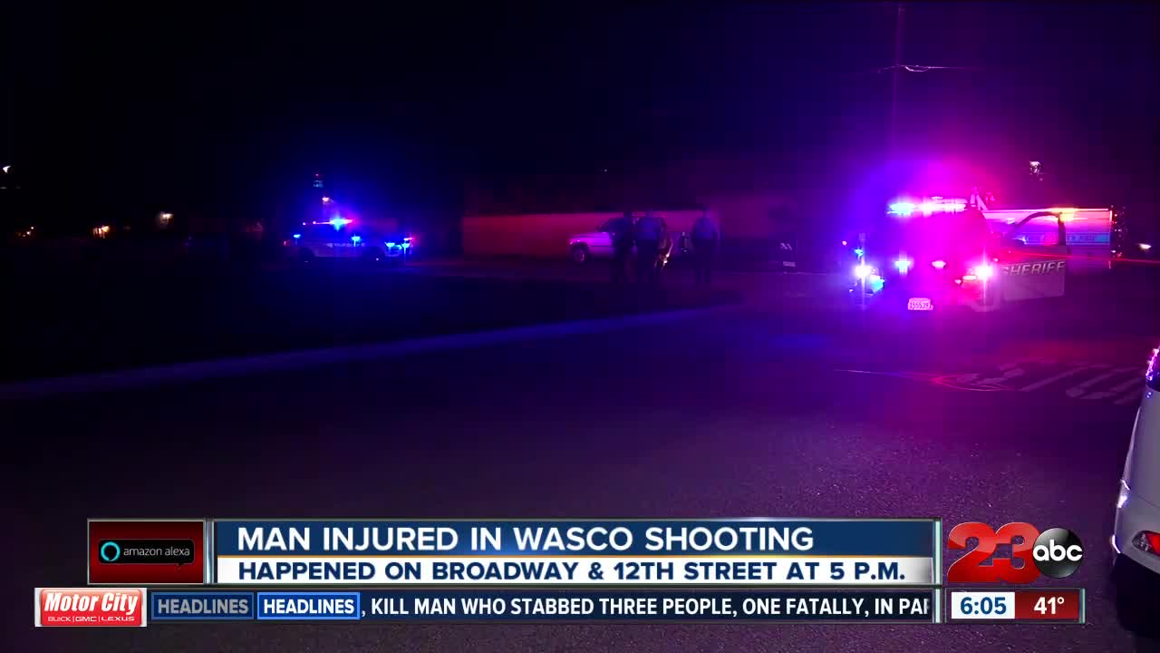 Man injured in Wasco shooting