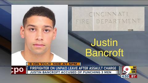 Cincinnati firefighter accused of attacking three people