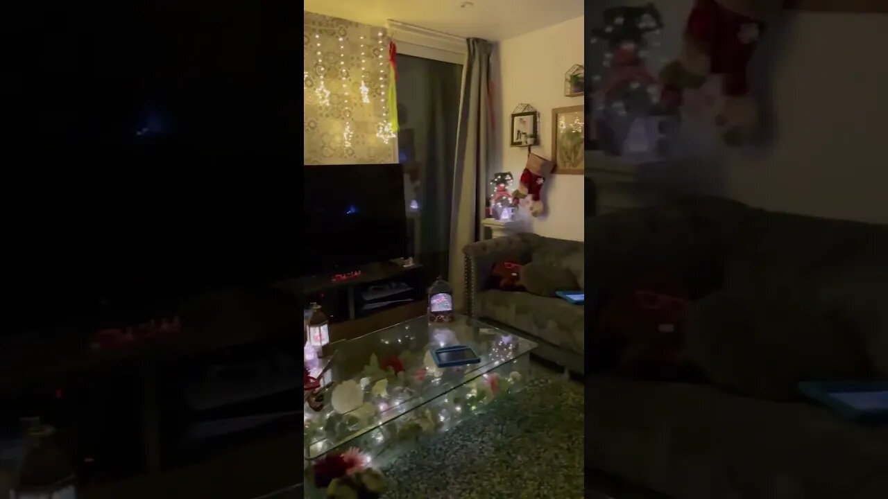 Christmas Tree Falls When Lights Are Off! #MegaFails #Shorts