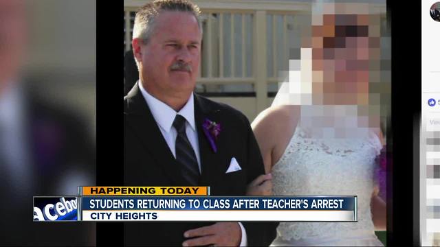 Students return to class after local teacher's arrest