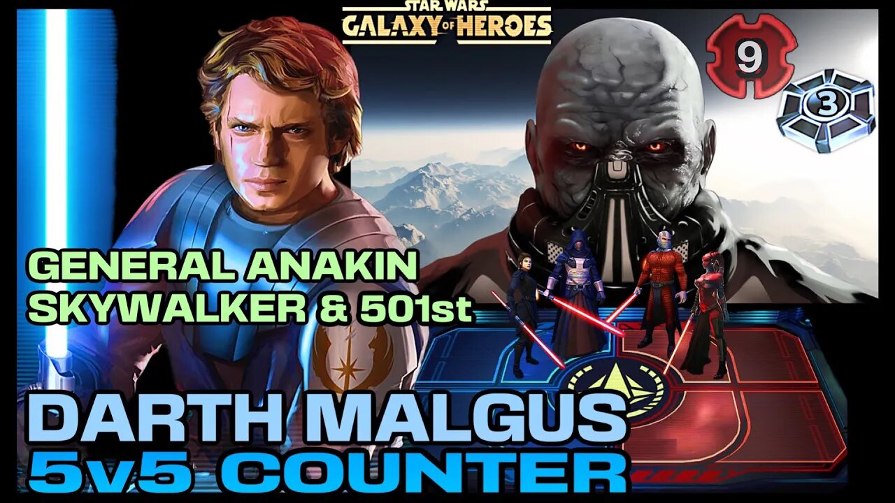 [5v5] MALGUS COUNTER w/GAS 501st *GRAND ARENA* - SWGOH