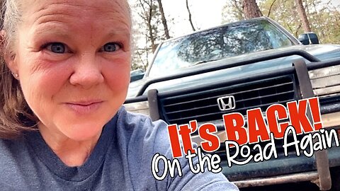 IT’S BACK!!! On the Road Again!! Live Stream | Woman Builds, Tiny House, In the Woods