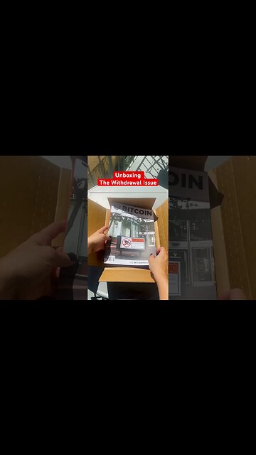 Unboxing “The Withdrawal Issue” of Bitcoin Magazine #shorts #printmagazine #asmr