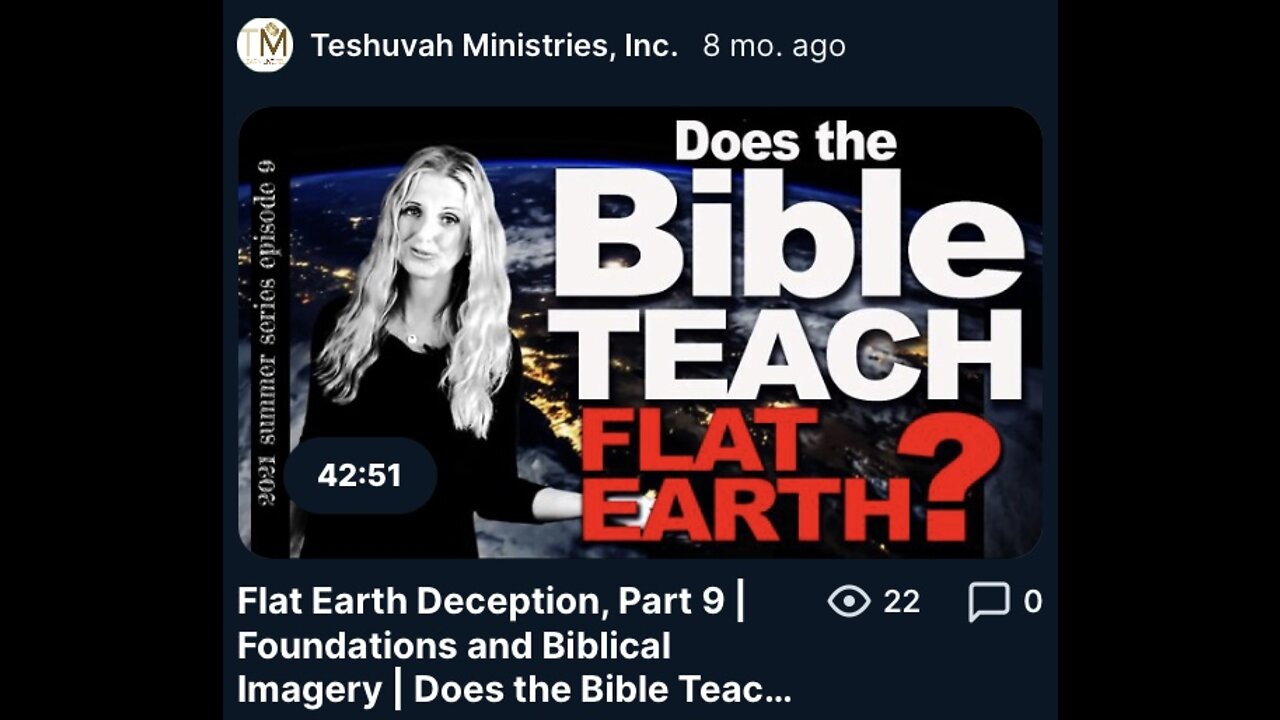 Does the Bible Teach Flat Earth? (Captioned)