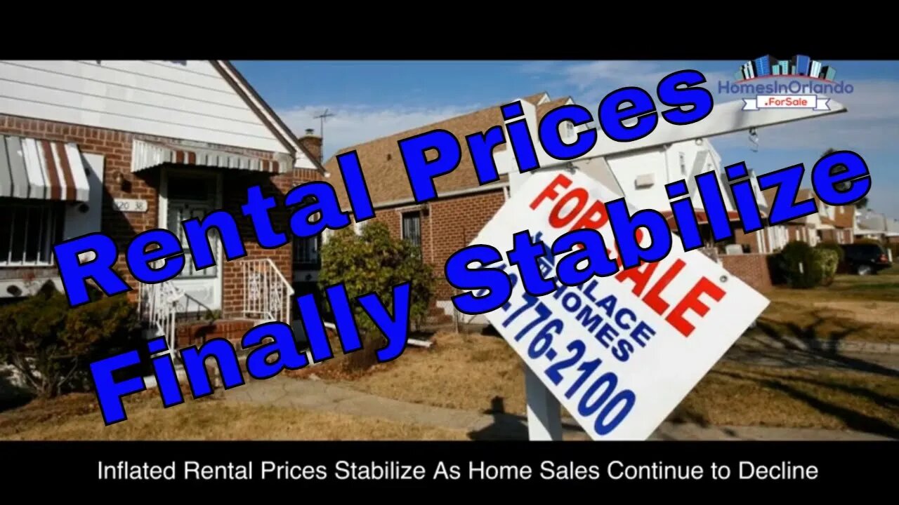 Inflated rental prices stabilize as home sales continue to decline