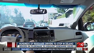 Hundreds of Uber, Lyft drivers to stop in Delano