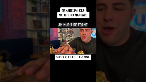 MANANC 24 DE ORE DOAR MANCARE IEFTINA #oguritamica #mancaciosul #mancare #food #romania