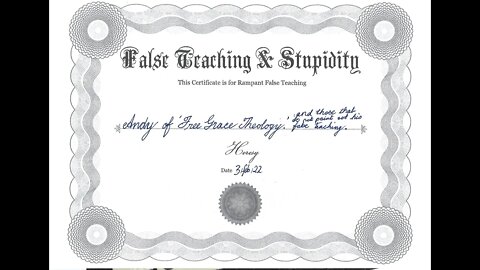 Tetelestai Andy the #Liar #KJV * Free Grace-Abusers Theology * #FGT