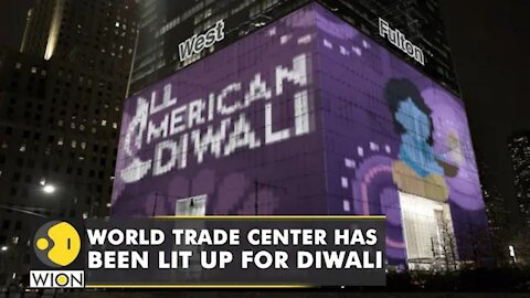 New York: Spectacular digital mural on World Trade center podium for Diwali | WION News | World News