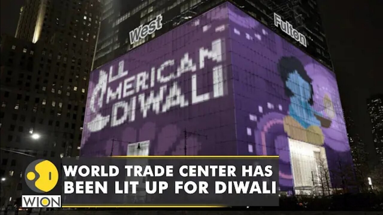 New York: Spectacular digital mural on World Trade center podium for Diwali | WION News | World News