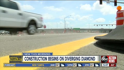 Pasco County Diverging Diamond construction to begin