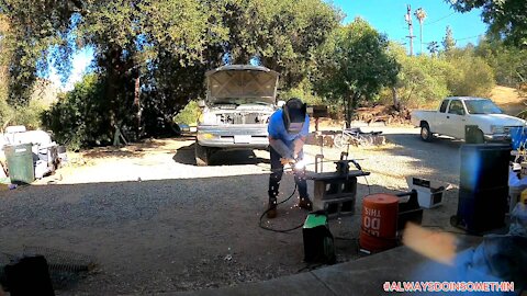 Welding at the Waddlin Farm