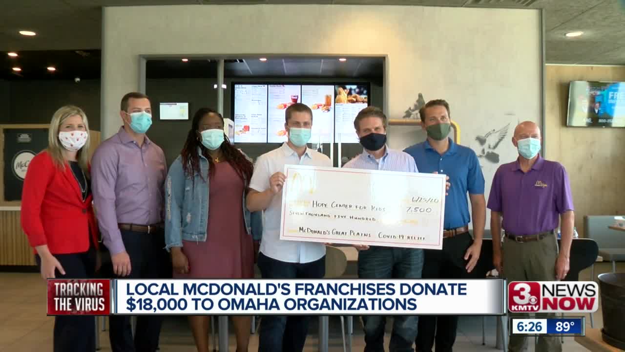 Local McDonald's Franchises Donate $18,000 to Omaha Organizations