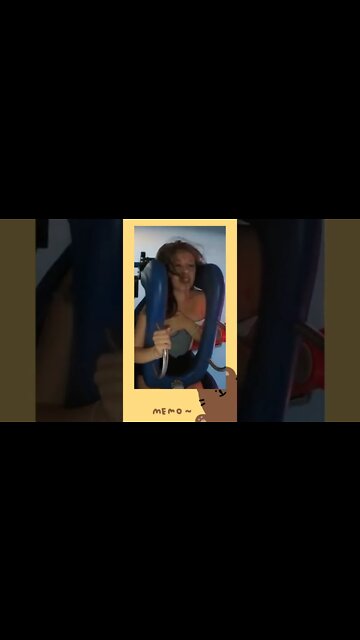 slingshot ride girl falls out / slingshot rider girl part 20 #shorts