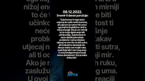 Poruka Svemira 08.12.2022. 💙