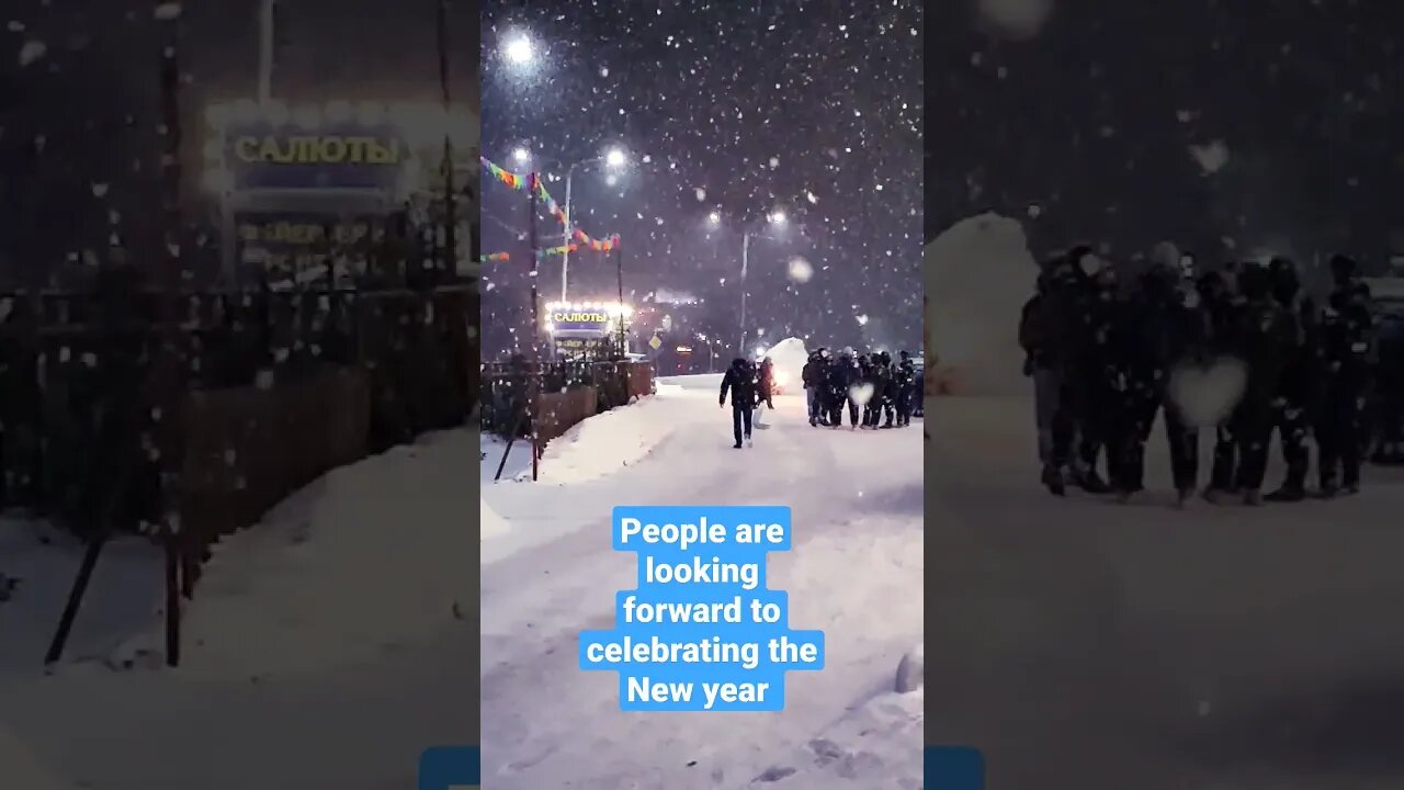 Siberian are enjoying the good weather and preparing for the New year