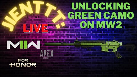 Unlocking Green camo on mw2