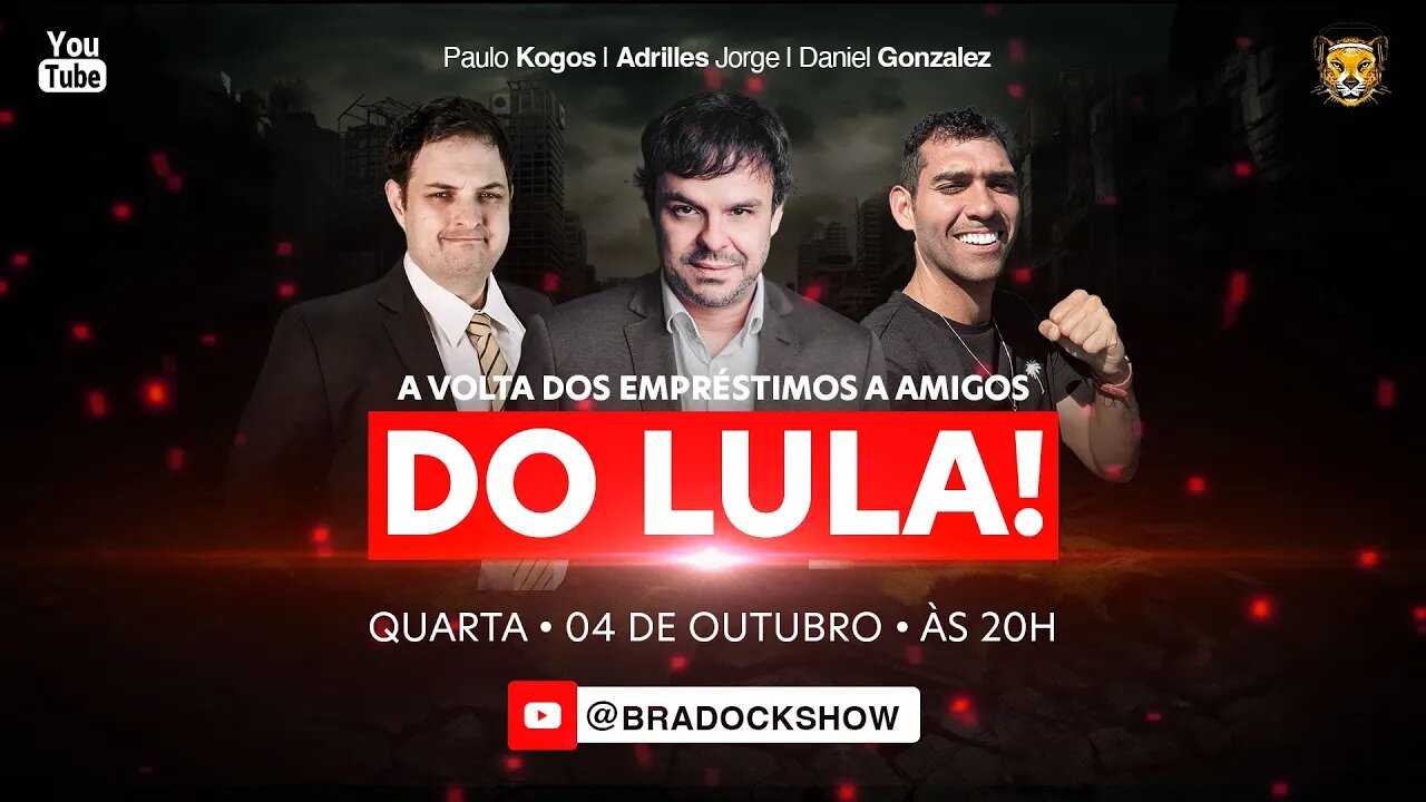 Bradock Show - 04/10/23 - Adrilles Jorge, Paulo Kogos e Daniel Gonzalez (Dama de Ferro)