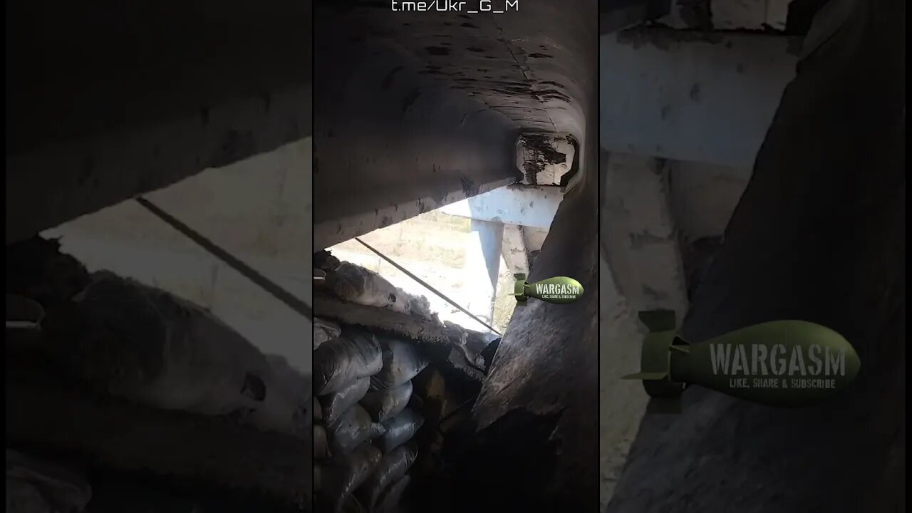 FPV kamikaze drone arrives at Ukrainian position under bridge