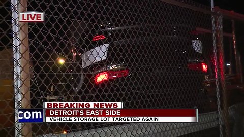 Van of thieves target Chrysler storage lot on Detroit's east side again