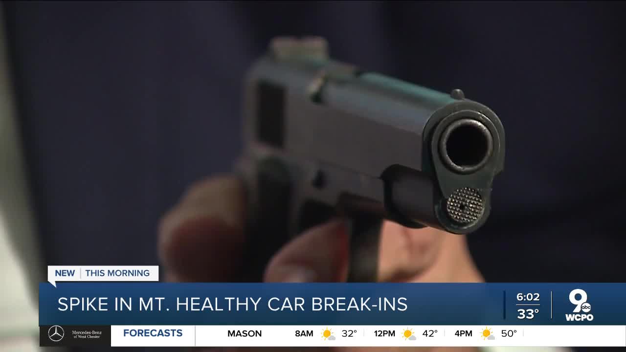 Firearms stolen in recent Mt. Healthy car and home break-ins