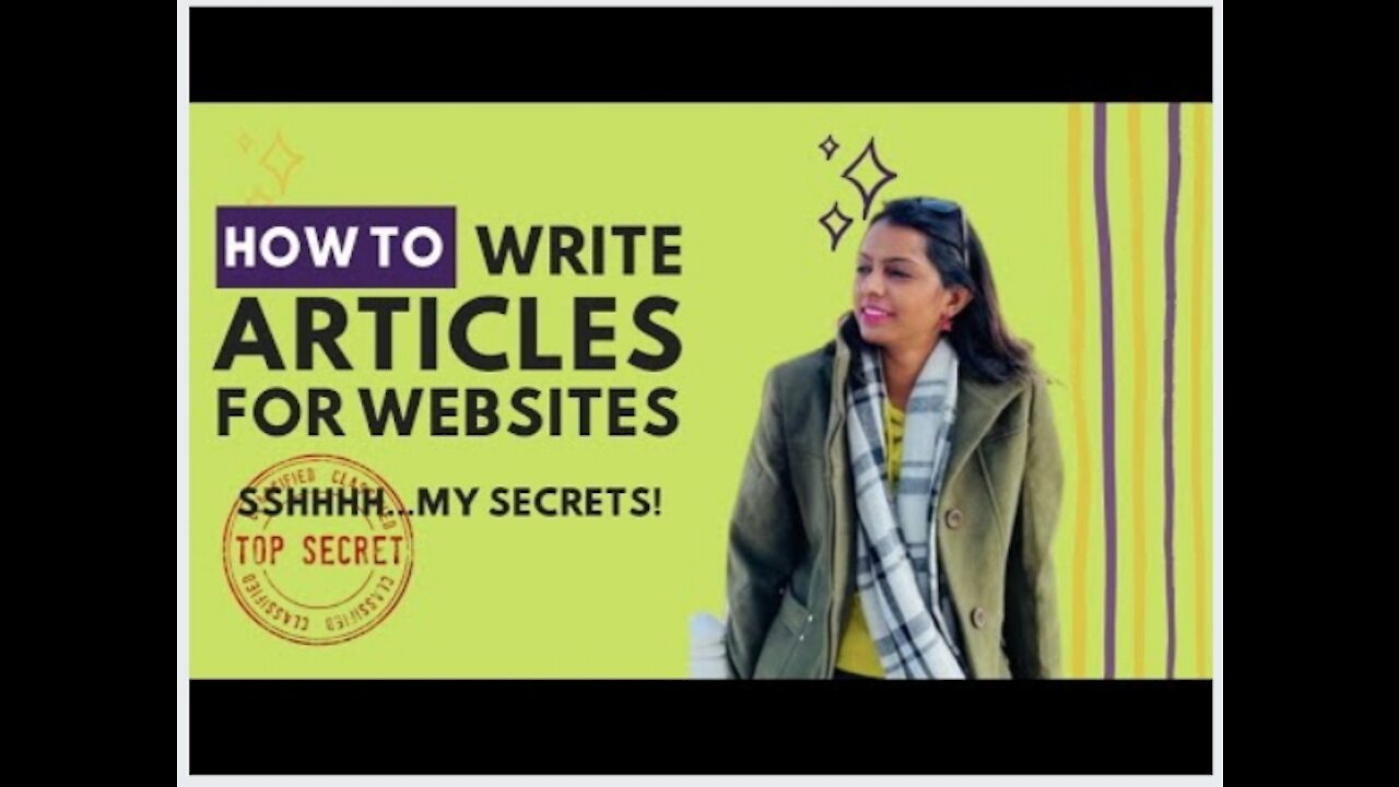 HOW TO WRITE ARTICLES FOR WEBSITES | BECOME A CONTENT WRITER 2021