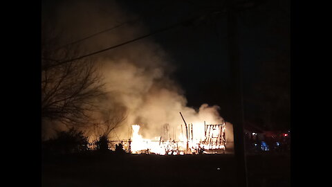 Fully Engulfed House Fire, Indianapolis, Indiana 1/20/2020