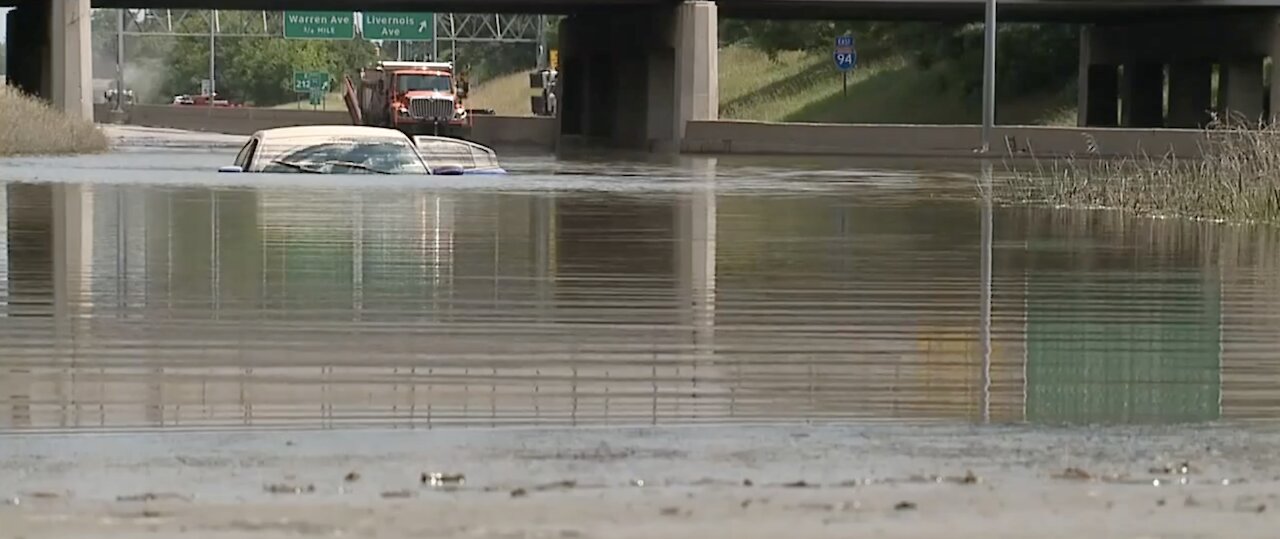 Gov. Whitmer tours flood damage in metro Detroit