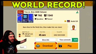 Super Mario Maker 2 - World Record on GameXplain's "You VS Boo" Course!