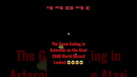 The Game Ending in Asteroids on the Atari 2600 World Record Leaked 😎😎😎😎 #2023 #777 #2024