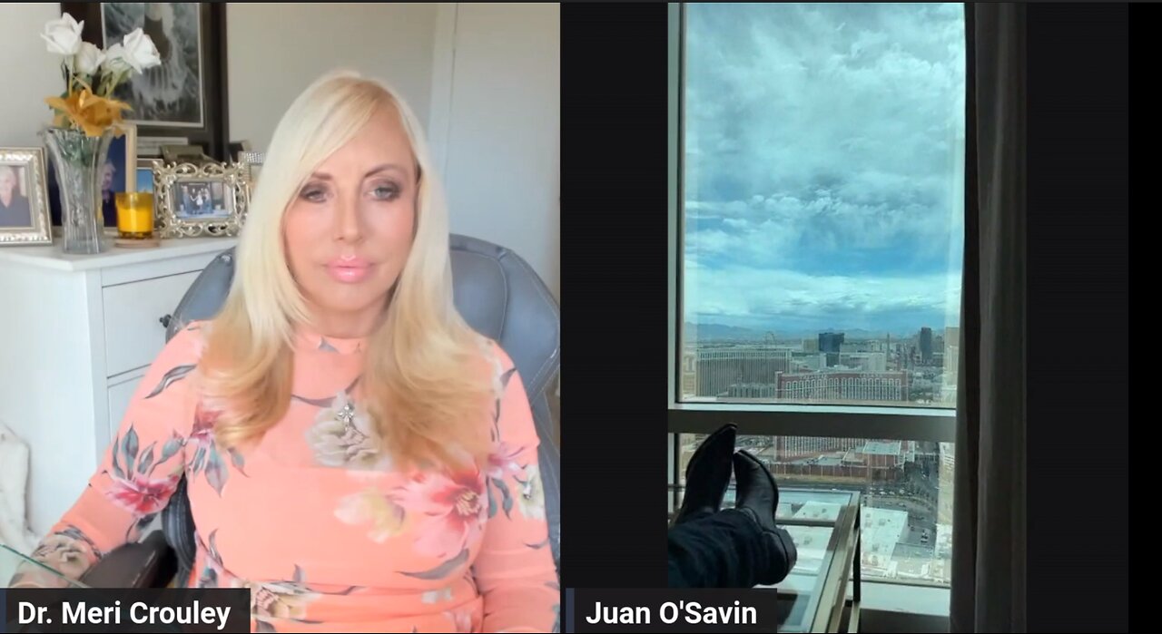 Dr. Meri Crouley and Juan O Savin with intel on MARCH MADNESS, ESTHER - GO TIME